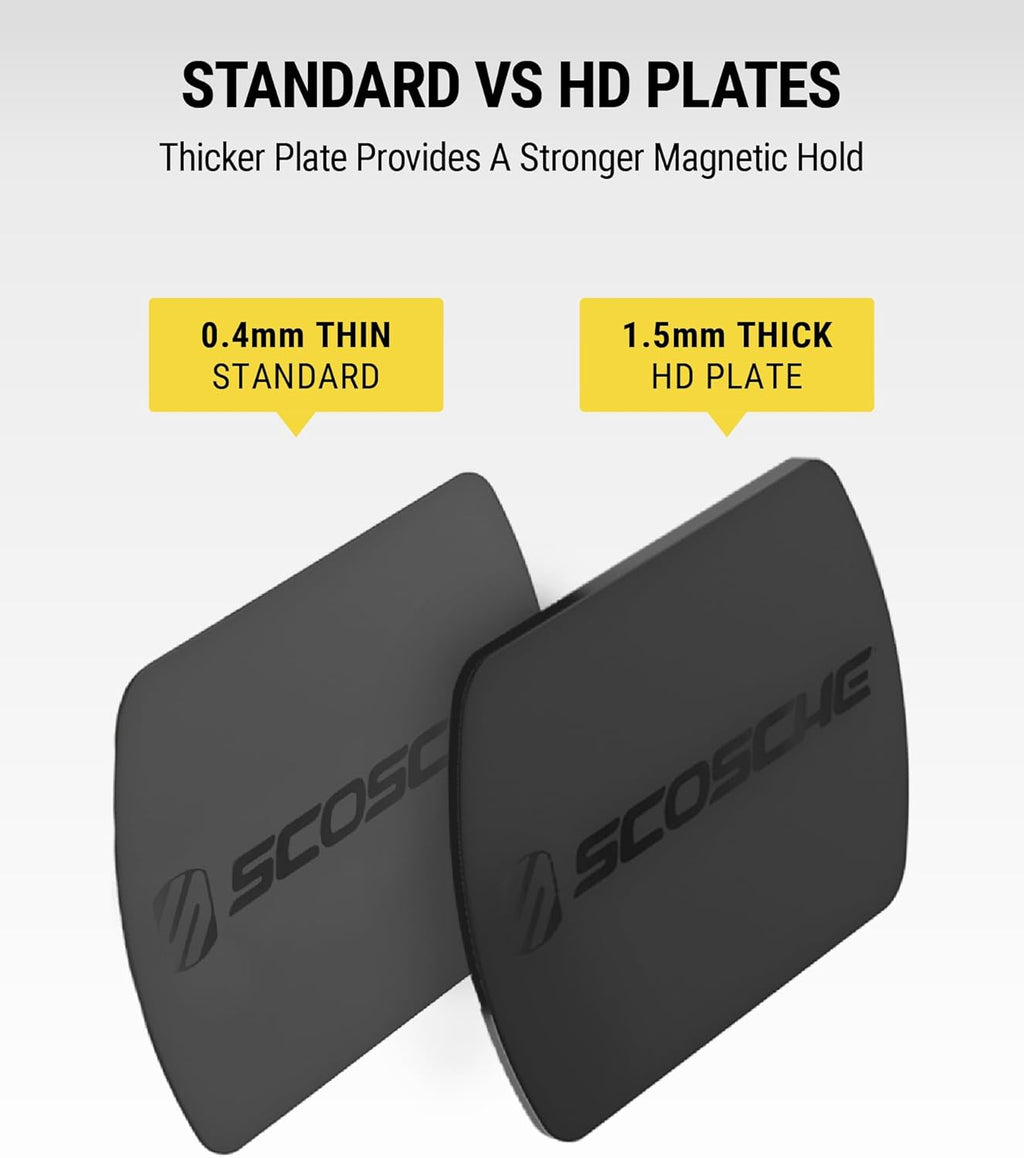 MAGRKI Magicmount Replacement Metal Plate Kit for Phone, Metal Plates for Magnetic Mount Cell Phone Holder for Car, Universal with All Devices and Phone Case, Black