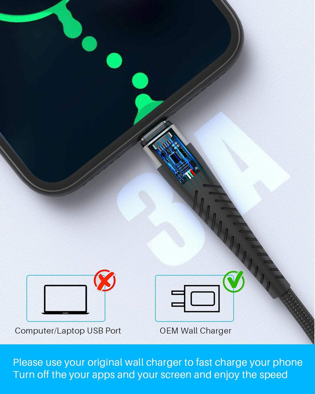 2Pack 6Ft Iphone Fast Charger Cable, [Apple Mfi Certified] Long USB C to Lightning Cable 6 Foot, High Fast 6 Feet Apple Charging Cord for Apple Iphone 14/14 Pro Max/13 Mini/12/11/Xs/Xr/8/7Plus,Ipad