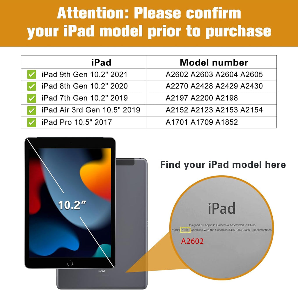 Kids Case for Ipad 9Th Generation/Ipad 8/Ipad 7, Ipad 10.2 Case 2021 2020 2019/Ipad Air 10.5/Ipad Pro 10.5 Kids Case, Shockproof Lightweight Case with Convertible Handle -Blue