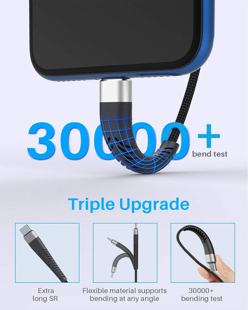 2Pack 6Ft Iphone Fast Charger Cable, [Apple Mfi Certified] Long USB C to Lightning Cable 6 Foot, High Fast 6 Feet Apple Charging Cord for Apple Iphone 14/14 Pro Max/13 Mini/12/11/Xs/Xr/8/7Plus,Ipad